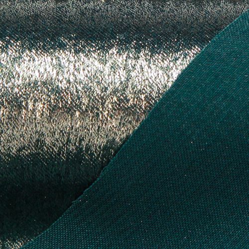 Article Ruban décoratif vert doré effiloché vintage L28cm L2,5m