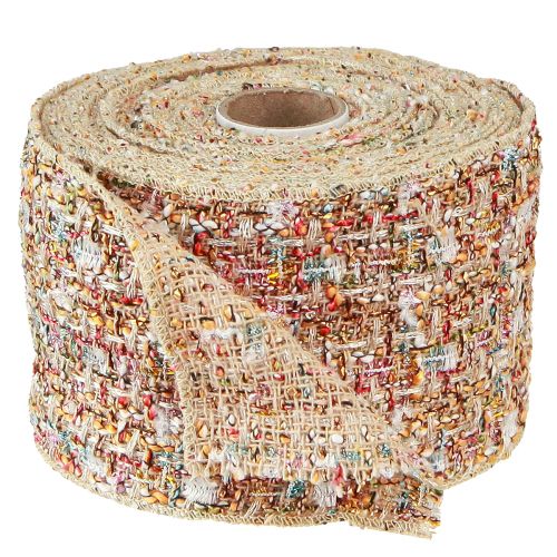 Article Ruban décoratif pour bijoux, patchwork de paillettes colorées, W70mm L5m