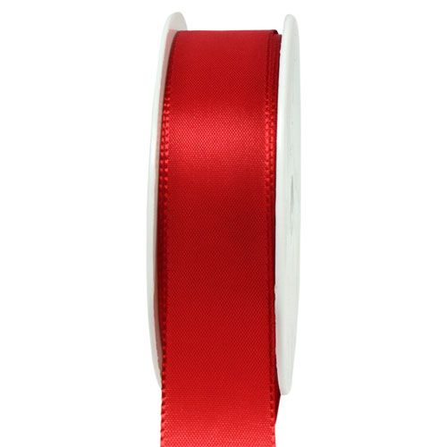 Floristik24 Ruban cadeau et décoration rouge 40mm 50m