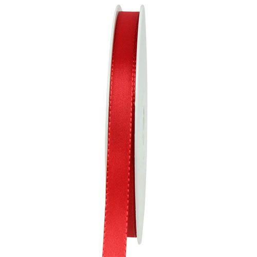 Floristik24 Ruban cadeau rouge 8mm 50m