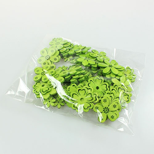 Floristik24 Fleurs déco vert Ø2cm - Ø4cm 96p
