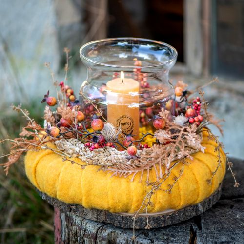 Article Couronne décorative couronne de foin couronne naturelle couronne d&#39;été Ø27cm 2 pcs