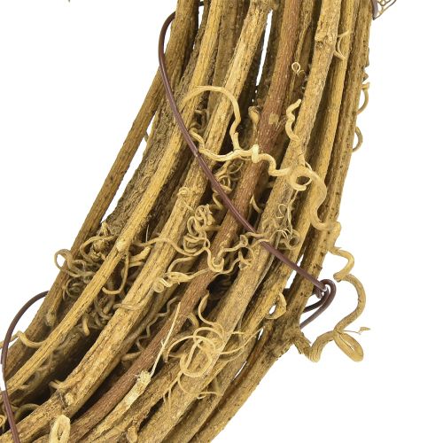 Article Couronne décorative couronne de vigne couronne naturelle vierge Ø25cm 4pcs