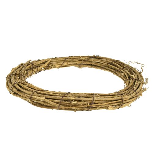 Article Couronne décorative couronne de vigne couronne naturelle vierge Ø25cm 4pcs