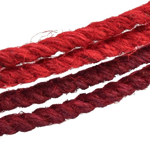 Article Anneau décoratif jute décoration boucle rouge rouge foncé Ø30cm 4pcs