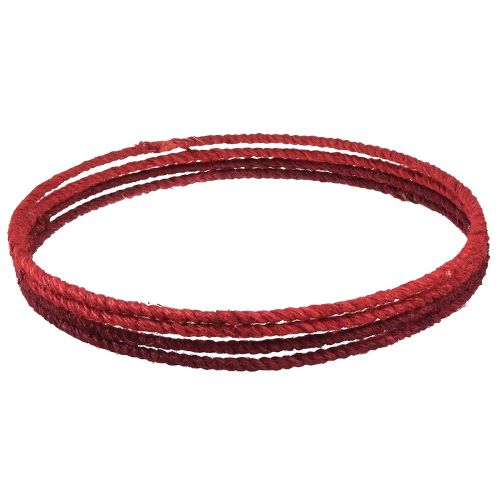 Article Anneau décoratif jute décoration boucle rouge rouge foncé Ø30cm 4pcs