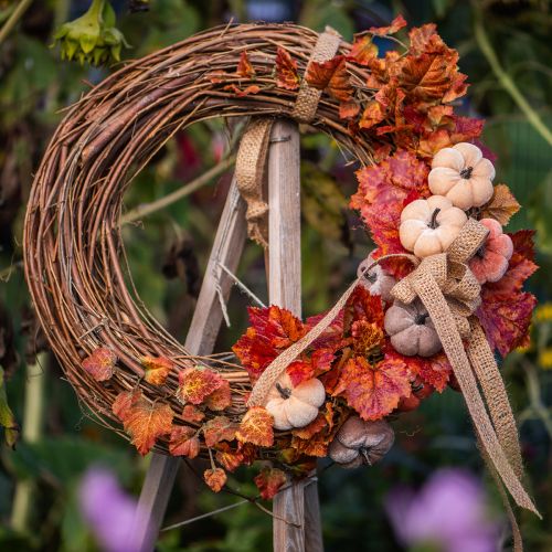 Couronne décorative miniature en vigne naturelle Ø15cm, 6 pièces, décoration à faire soi-même | Floristik24.be