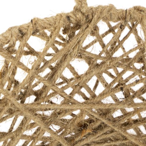 Article Anneaux décoratifs en jute, décoration suspendue naturelle, style bohème, Ø 38 cm, lot de 2, anneaux métalliques, décoration murale, décoration de fenêtre