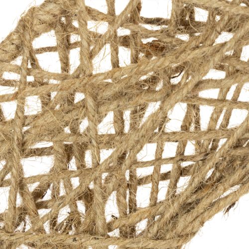 Article Anneaux décoratifs en jute, décoration suspendue naturelle, style bohème, Ø 38 cm, lot de 2, anneaux métalliques, décoration murale, décoration de fenêtre