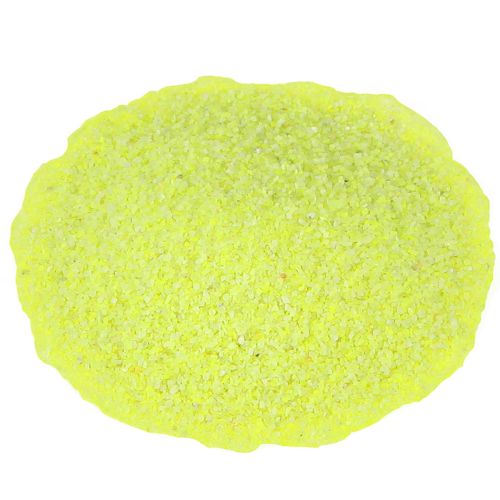 Sable décoratif jaune fluo coloré 0,5 mm sable jaune fluo 1 kg
