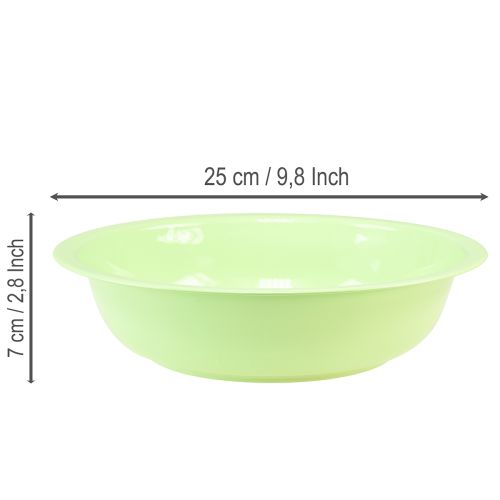 Article Bol décoratif en métal émaillé, vert citron, 25 cm