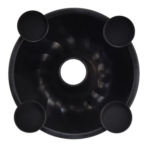 Article Bol décoratif en métal noir – Design Gugelhupf, 26 cm – Photophore élégant pour une ambiance chaleureuse