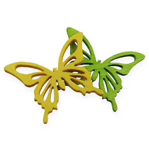 Papillons déco multicolore 4cm 90P | Floristik24.be