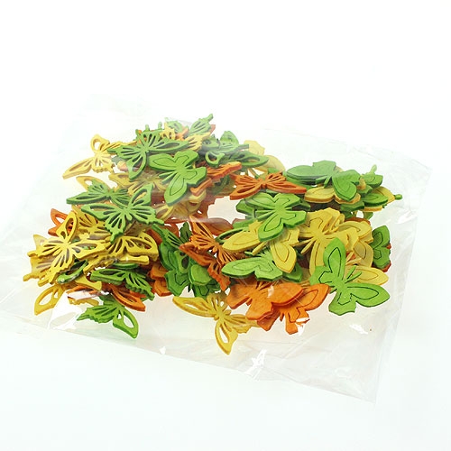 Papillons déco multicolore 4cm 90P | Floristik24.be