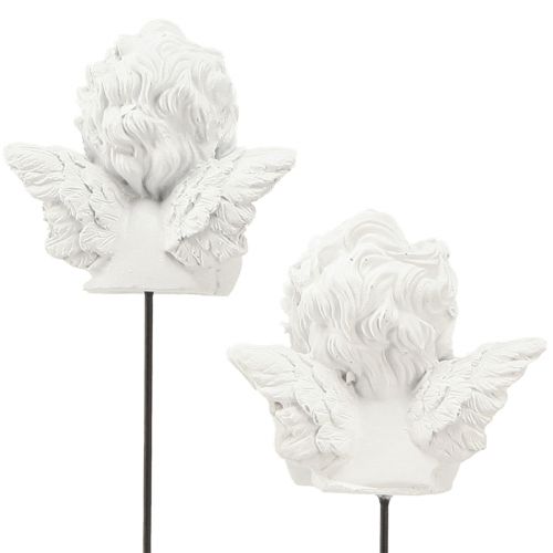 Article Figurine ange pour cimetière Décoration funéraire piquet 5cm 6pc