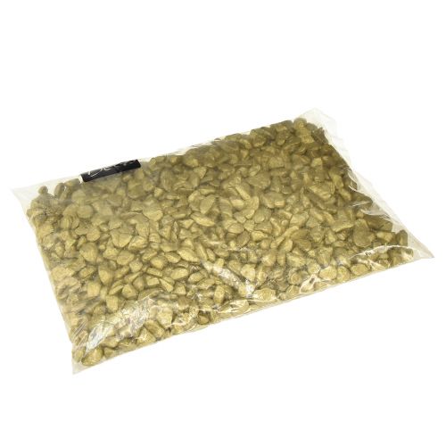 Article Pierres décoratives décoration de table décoration à disperser or jaune 9mm–13mm 2kg