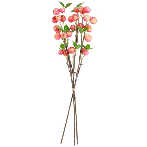 Article Branches décoratives pomme ornementale jaune/rouge automne hiver L58cm 3 pcs
