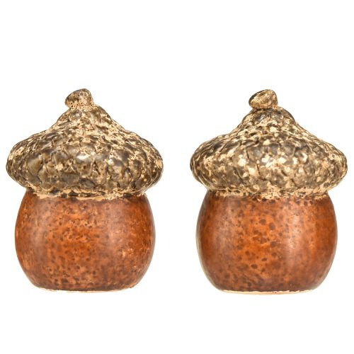 Article Gland avec décoration de fenêtre et de cœur 9,8 cm - décoration atmosphérique d&#39;automne et d&#39;hiver - 4 pièces