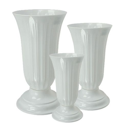 Vase d'ajustement Lilia blanc Ø16 - 28cm vase de sol 1 pc