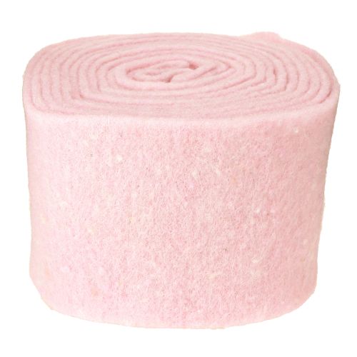 Article Ruban de feutre rose, ruban de laine, ruban de feutre de laine, largeur 15 cm, longueur 5 m