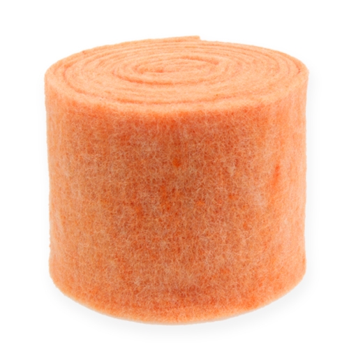 Floristik24 Ruban de feutre orange 15 cm 5 m