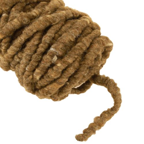 Article Cordon de feutre polaire Mirabell 25 m marron