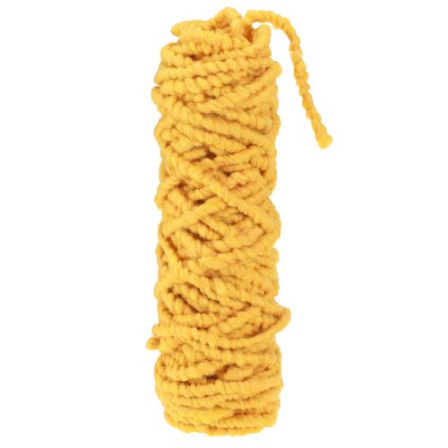 Floristik24 Cordon de feutre moelleux Mirabell jaune jaune 25 m
