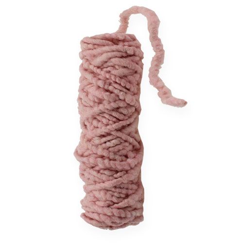 Cordelette de feutrine „Flausch Mirabell“ 25 m rose