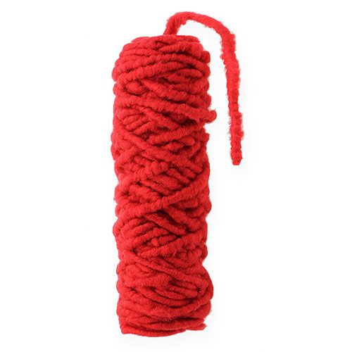 Article Cordelette de feutrine „Flausch Mirabell“ 25 m rouge