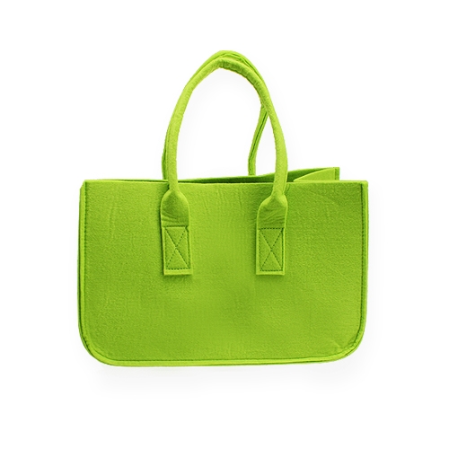 Floristik24 Sac en feutre vert pomme 38x20x24cm