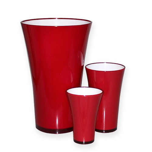 Article Vase «Fizzy» rouge, 1 pièce