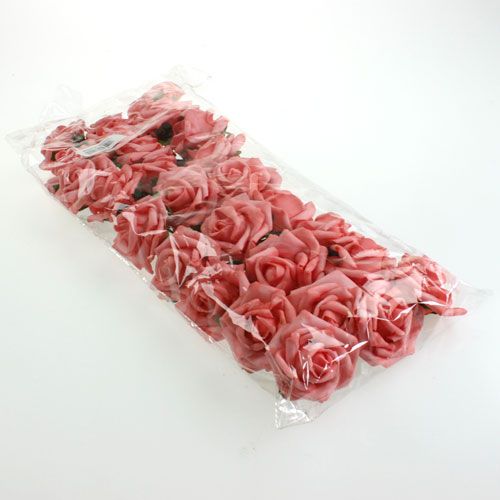 Floristik24 Rose en mousse Ø 6cm rose 27p