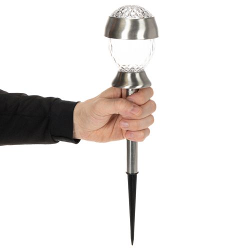 Lampes solaires de jardin, globes lumineux avec piquet de terre, 36 cm, lot de 4 | Floristik24.be