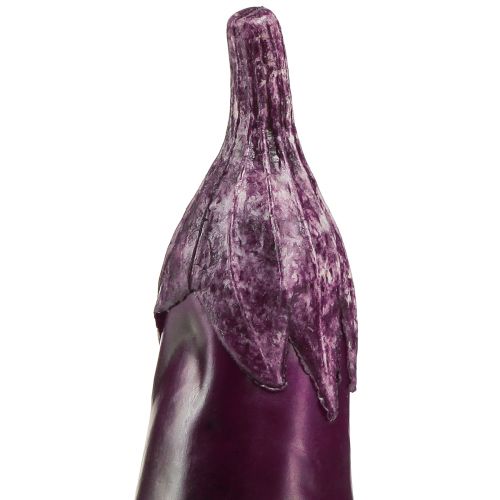 Article Décoration végétale aubergine alimentaire factice 15cm