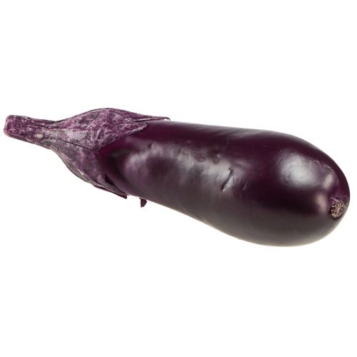 Article Décoration végétale aubergine alimentaire factice 15cm
