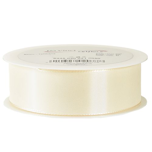 Article Ruban cadeau et ruban décoratif ruban taffetas crème 40mm 50m