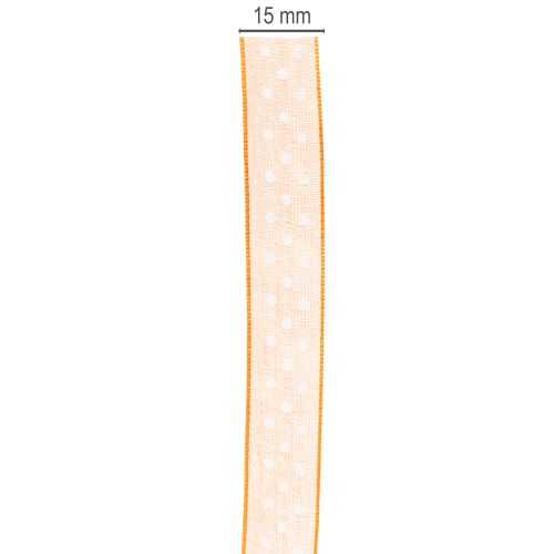 Article Ruban cadeau à pois pour un emballage cadeau élégant, 1,5 cm de large, 20 m de long