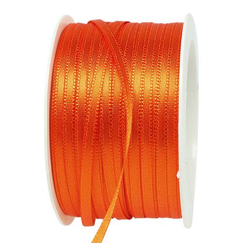 Floristik24 Ruban cadeau et décoration 3mm 50m orange