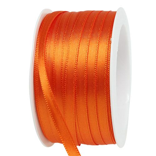 Ruban cadeau et décoration 6mm x 50m orange