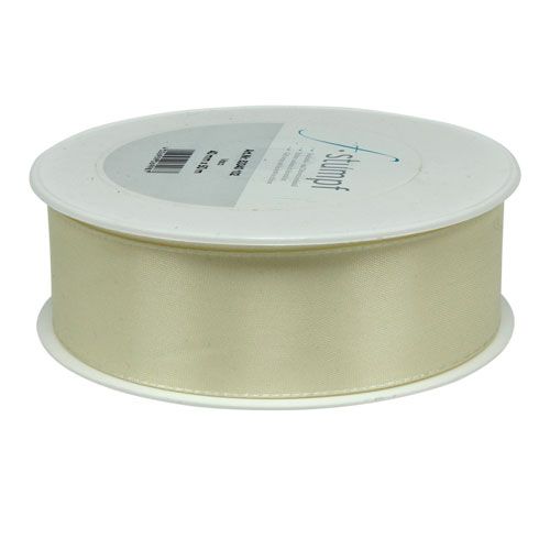 Floristik24 Ruban cadeau et décoration crème 40mm 50m