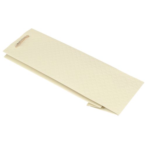 Article Sac cadeau pour bouteilles en papier crème 12×9×36cm 1 pièce