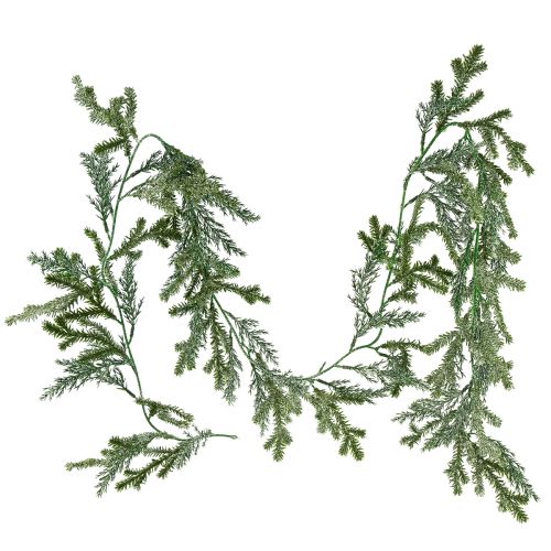 Article Guirlande de sapin réaliste longueur 180 cm - parfaite pour une décoration intérieure festive, vert frais, idéale pour Noël et les vacances