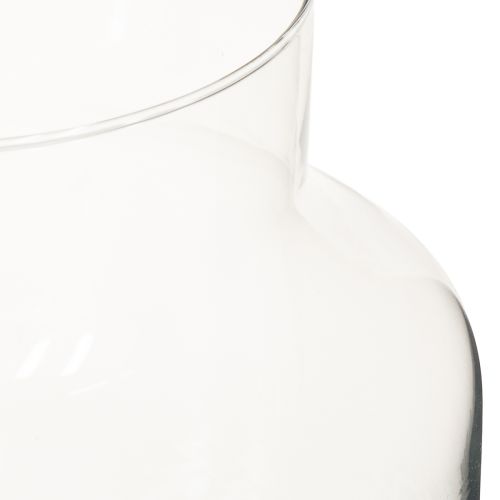 Article Vase rond en verre, grand format, 100 % verre recyclé, H20, Ø17 cm