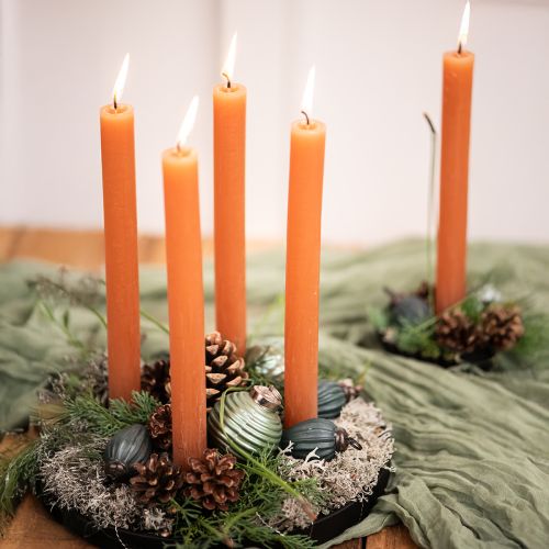 Article Cônes en verre à suspendre décoration de Noël verre vert mat Ø10cm 18 pièces dans un verre