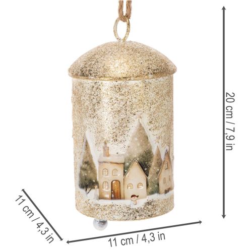 Cloche à suspendre ornée