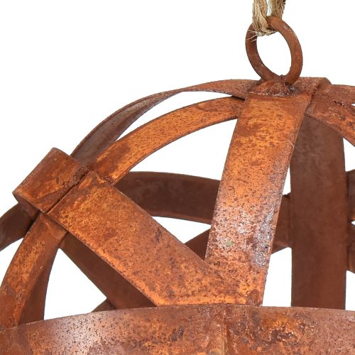 Floristik24 Boule métal rouillé Ø15cm boules de jardin extérieur 2pcs