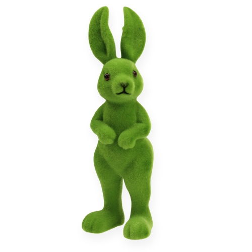 Floristik24 Déco lapin vert debout 20cm 4pcs.