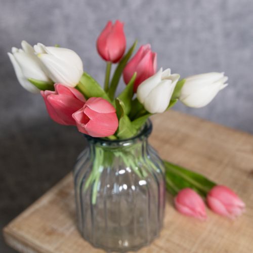 Article Tulipes de haute qualité, répliques réalistes pour vases de table, 21 cm, lot de 6