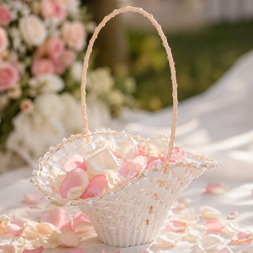 Panier de demoiselle d'honneur 24 cm x 17 cm | Floristik24.be