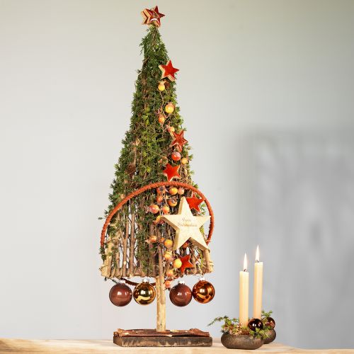 Floristik24 Décoration de sapin de Noël en bois décoration en bois branches naturelles vignes 25x10x50cm